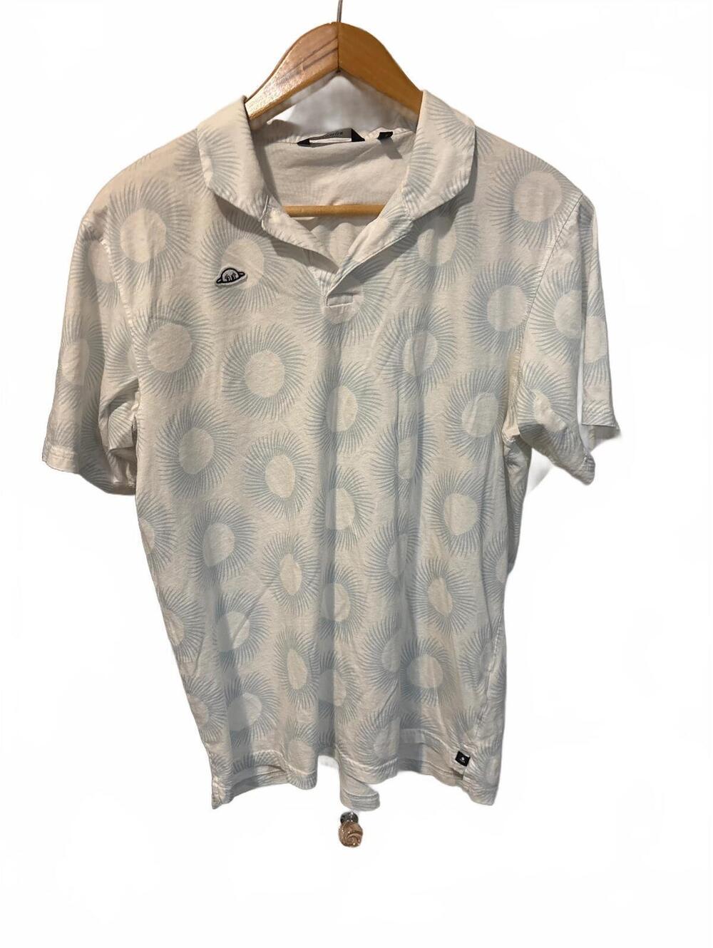 Radmor Golf Mens Medium Pima Cotton Crosby Sunburst Print Performance Polo Shirt